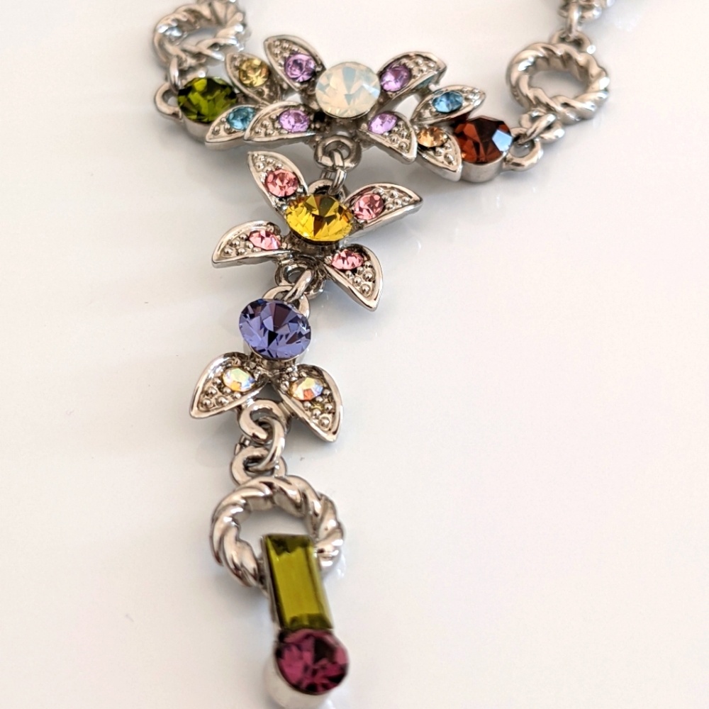 Colorful necklace and earrings set
